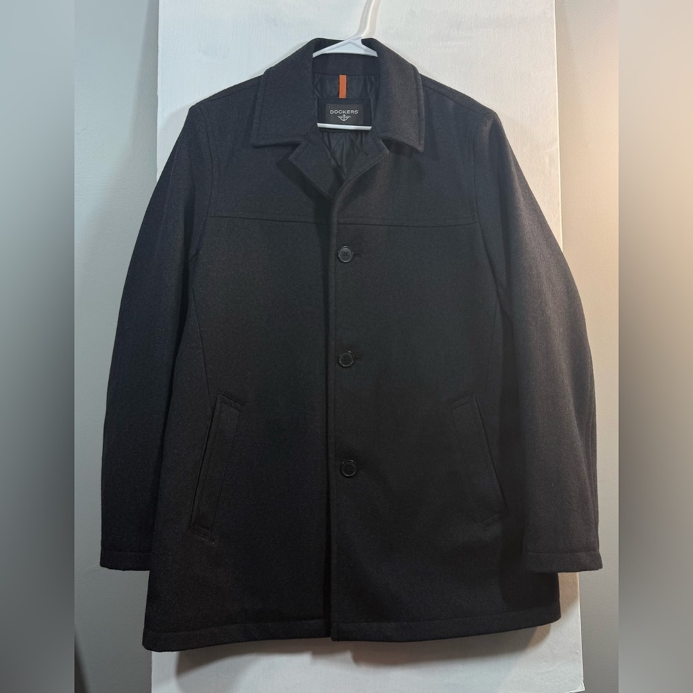 Dockers Men's Dark Charcoal Wool Blend Jacket - Picture 5 of 10